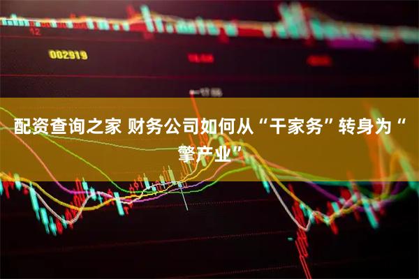 配资查询之家 财务公司如何从“干家务”转身为“擎产业”