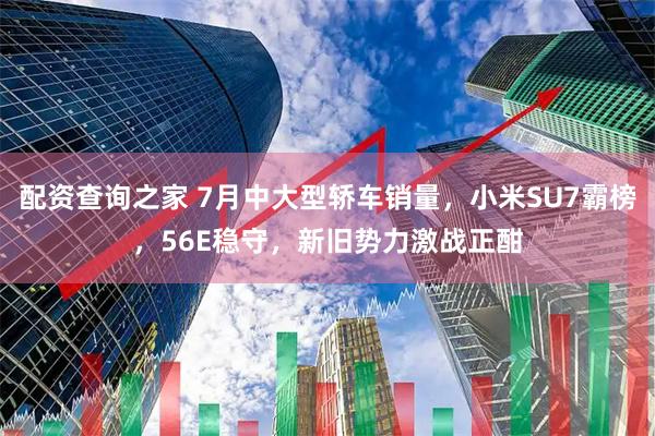 配资查询之家 7月中大型轿车销量，小米SU7霸榜，56E稳守，新旧势力激战正酣