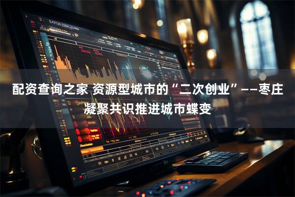 配资查询之家 资源型城市的“二次创业”——枣庄凝聚共识推进城市蝶变