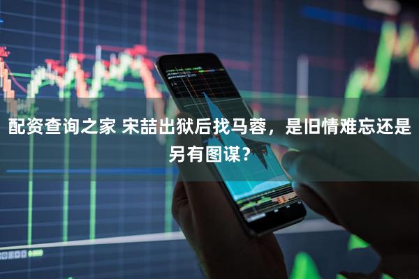 配资查询之家 宋喆出狱后找马蓉，是旧情难忘还是另有图谋？